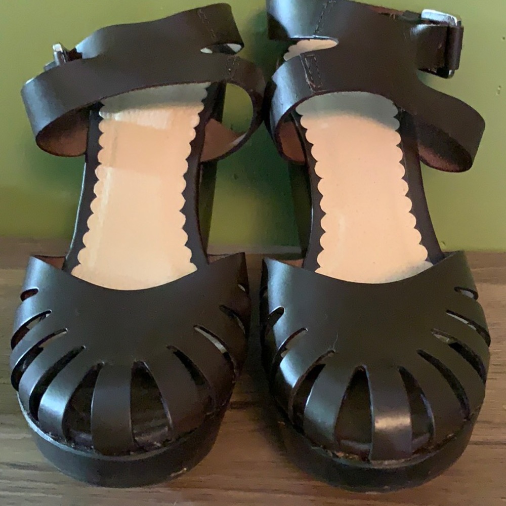 Gorgeous brown leather Mango wedges - Picture 13 of 13